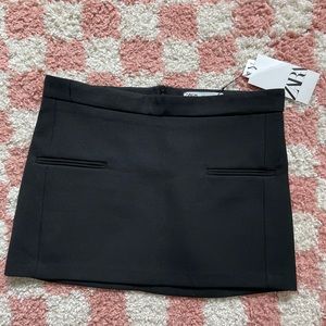 NWT Zara mini skirt black size S